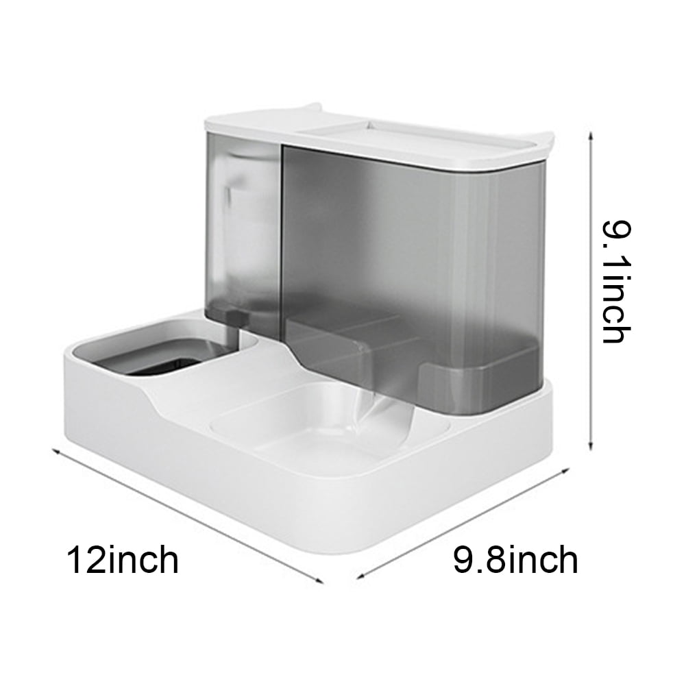 KYAIGUO Automatic Cat Feeder Dog Bowls/Dog Food Container Large Capacity Pet Dry Food & Water Dispenser Sets for Small Medium Sized Dog Pets