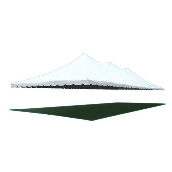 TentandTable Premium Sectional Canopy Pole Party Tent Top Only, White, 40 ft x 100 ft