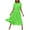 Green, variant on WIZUTIZ Casual Summer Dresses for Women Leisure Plus Size with Liner Swing Smocked A Line Dress Solid Sun Dress Short Sleeve Crew Neck Peplum Dress for Lady Midi Dress Wrinkle-Free Dress Green