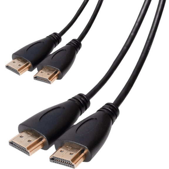 Sanoxy 6ft HDMI Cable HDMI to HDMI Gold Plated for 4K TV, gaming consoles 6ft (2X Value Pack)