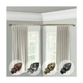 thumbnail image 2 of Corner Window Curtain Rod Double Rod Adjustable Black 120-170 Inch, 2 of 2