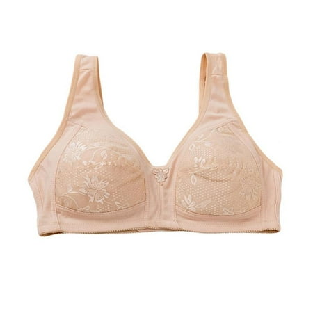 

Monfince Women s Adjustable Straps High Support Plus Size Full Figure Padded Sports Bra Beige 95C