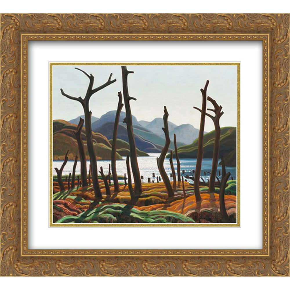 Franklin Carmichael 2x Matted 24x20 Gold Ornate Framed Art Print