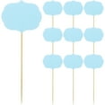 thumbnail image 1 of KAKOWELY 24pcs DIY Buffet Labels Food Tags Blank Toothpick Flags Appetizer Signs Cupcake Toppers,5.91"X2.36"X0.04", 1 of 4