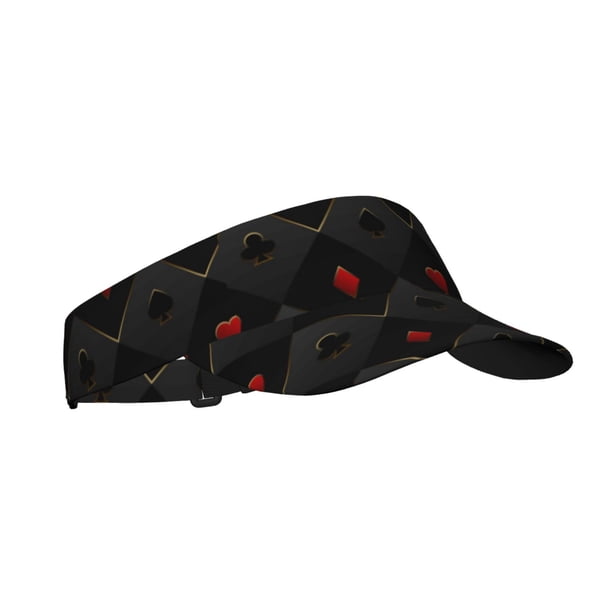 Balery Red Poker Gorra deportiva con visera ajustable para mujer y hombre (talla única)