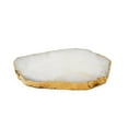 thumbnail image 3 of Clear Quartz Crystal Coaster (Gold sides), 3 of 5