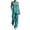 AZ26-Blue, variant on Linen Cotton Sets For Women 2 Piece Summer Sleeveless V Neck Plus Size Top Matching Wide Leg Pants Flowy Casual Loose Outfits Light Purple 2XL