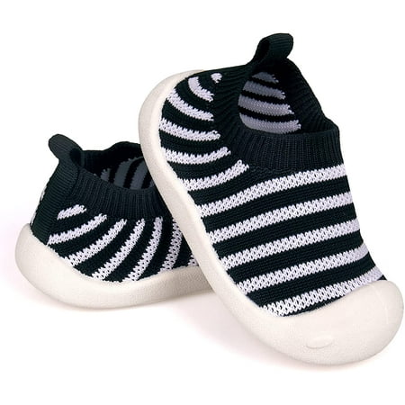 

Baby First-Walking Shoes 1-4 Years Kid Shoes Trainers Toddler Infant Boys Girls Soft Sole Non Slip Cotton Canvas Mesh Breathable Lightweight TPR Material Slip-on Sneakers Outdoor