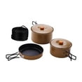 thumbnail image 1 of Decodeary Camping Cookware Set Backpacking Hiking Essential Stainless Steel Pots And Pans Comfortable To Hold Camping Pot, 1 of 6