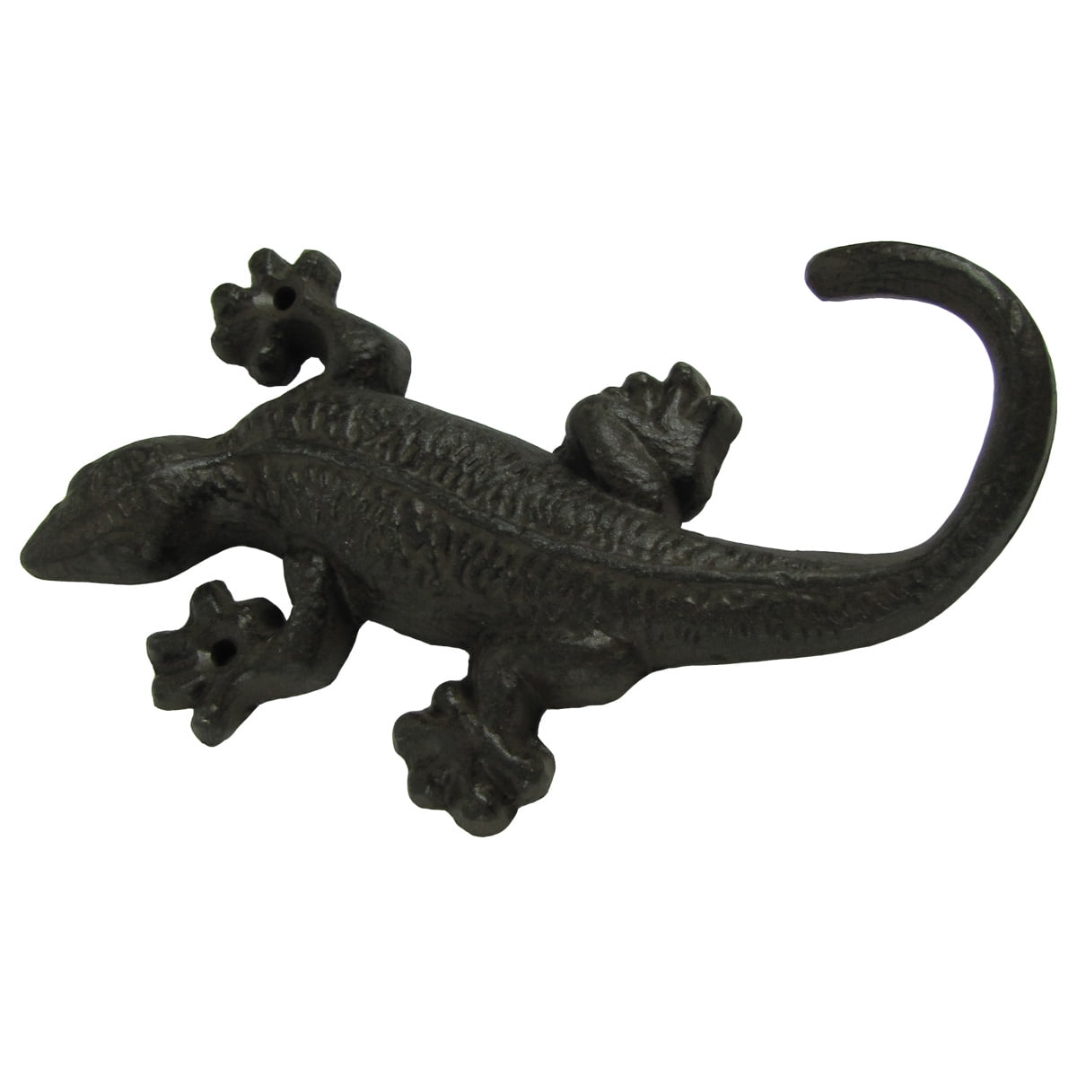 Cast Iron Gecko Frog Door Key Hook Hall Wall Coat Hanger Hat Rack Keyring Holder