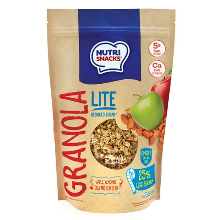 Nutrisnacks Apple and Almond Lite Granola 10.5 oz. Bag Natural, Reduced Sugar