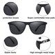 thumbnail image 3 of Los vidrios piloto del marco cuadrado forman las gafas de sol protectoras polarizadas, hechas de TR, TAC, 3 of 5