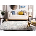 thumbnail image 3 of SAFAVIEH Madison Katina Traditional Oriental Area Rug, Grey/Ivory, 8' x 8' Square, 3 of 11