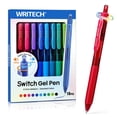 thumbnail image 1 of Bolígrafos de Gel WRITECH Switch 0.7mm Clic Silencioso 10 Colores, 1 of 9