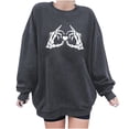 thumbnail image 1 of Sudadera Para Mujer Sudaderas de Cuello Redondo Manga Larga Suelta Cuello Redondo Estampado Sudadera Top Blusa Odeerbi ODB147036, 1 of 4