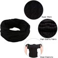 thumbnail image 2 of Warm Autumn and Winter Scarf, Women Pure Color Knitting Scarves(Black, Adult), 2 of 6