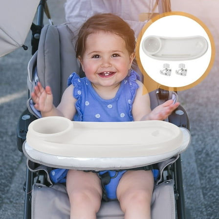 LOLIPPYY Removable Stroller Tray Stroller Snack Tray Universal Plastic 1Pcs
