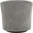 thumbnail image 4 of Pemberly Row Traditional Fabric Curved Arm Swivel Tub Chair in Gray, 4 of 4