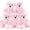 Pink-5pcs, variant on MaoGoLan 10 Pcs Pink Bear Stuffed Animals Set 13'' Cute Plush Stuffed Bear Toy Bulk