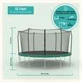thumbnail image 4 of Skywalker Trampolines 15’ Round Trampoline with Enclosure – Green, 4 of 7