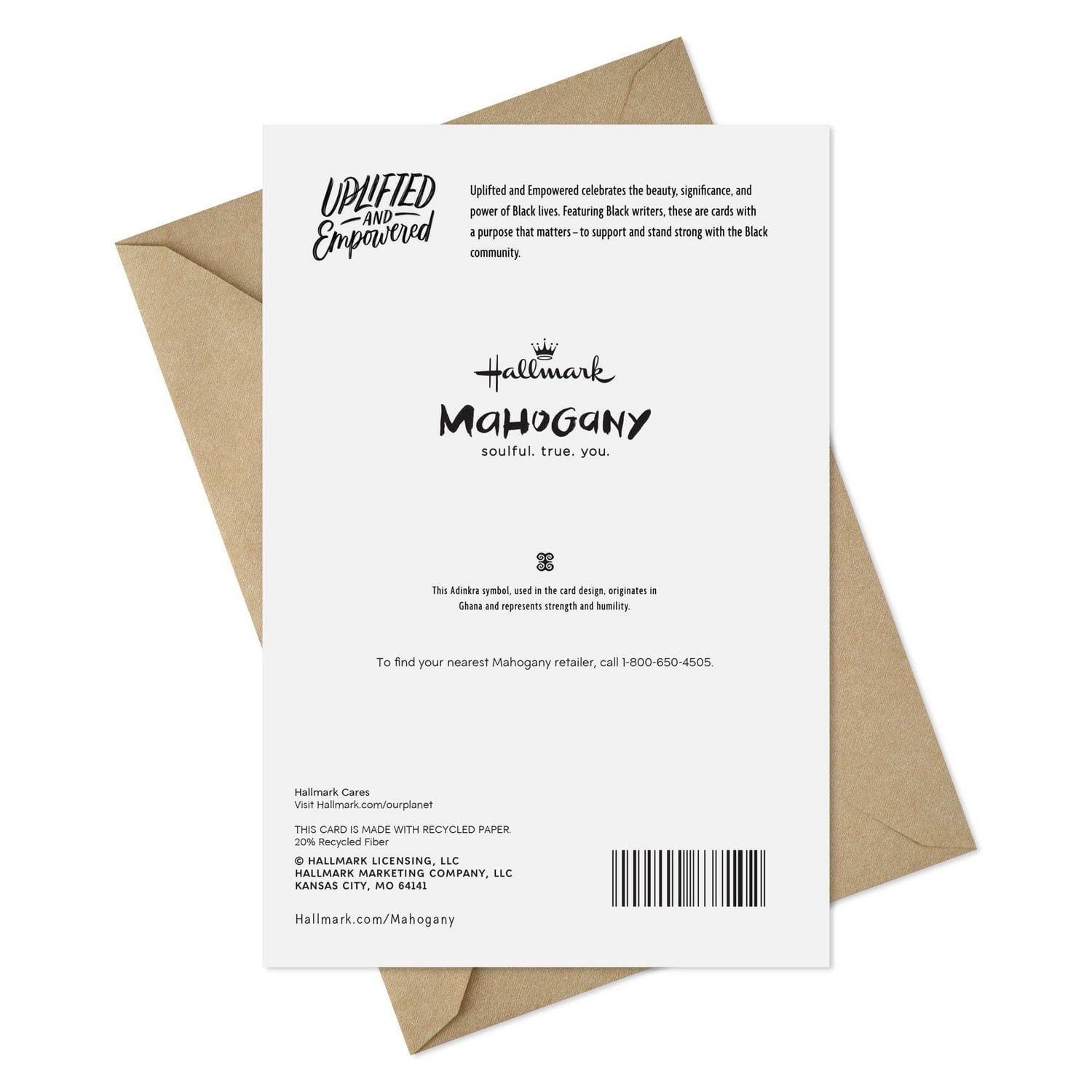 Carte d'amitié Mahogany Hallmark, carte d'encouragement « You matter. »