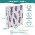 thumbnail image 3 of FORMRS 3 Ring Binder 1.5 inch with Pockets Clip Board 200 Sheets Capacity, Lavender Pattern, 3 of 8