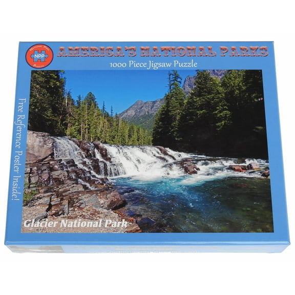 National Park Puzzles Glacier National Park Red Rock Point 1000 Piece Jigsaw Puzzle
