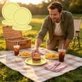 thumbnail image 5 of 20 Pcs Yellow Paper Plates, 7 Inch Pastel Disposable Dinnerware for 20 Guests, Solid Yellow Dessert Plates for Baby Shower Birthday Party Supplies, 5 of 6