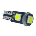 thumbnail image 3 of 10X White T5 3030 Interior Instrument Panel Light with Twist Socket, 3 of 8
