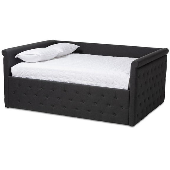 Baxton Studio Amaya Modern and Contemporary Fabric Upholstered Daybed