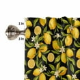 thumbnail image 5 of Hokiten Rod Pocket Curtain Valance, Orange Lemon Farmhouse Window Valance for Living Room, Bedroom, Kitchen Spring Leaves Flower Pastoral Botanical 42"W x 18"L, 5 of 8