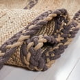 thumbnail image 5 of SAFAVIEH Natural Fiber Joshua Bordered Area Rug, Natural/Brown, 7' x 9' Oval, 5 of 8