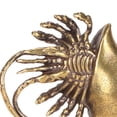 thumbnail image 4 of Nieyigj Brass Hermit Crab Statue Compact Flat Bottom Tea Pet Desktop Decor for Office, Animal Figurine Miniature Knick-Knack Craft, 1.5 inches / 3.7 cm, 4 of 9