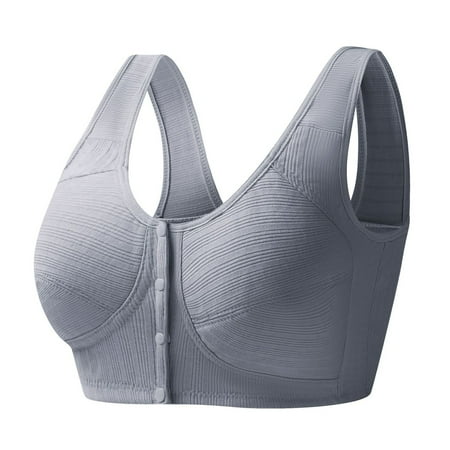 

Lingerie For Women Solid Thread Front Buckle Underwear Strap Bra Underwear