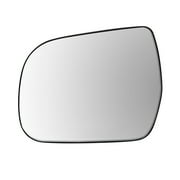 88289 - Fit System Driver Side Non-heated Mirror Glass w/ backing plate, Toyota Sienna 11-14, 6" x 7 9/ 16" x 8 9/ 16" (w/ o memory, w/ o blind spot detection)