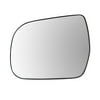 88289 - Fit System Driver Side Non-heated Mirror Glass w/ backing plate, Toyota Sienna 11-14, 6" x 7 9/ 16" x 8 9/ 16" (w/ o memory, w/ o blind spot detection)