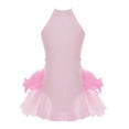 thumbnail image 3 of Haitryli Kids Girls Sparkle Lyrical Ballet Dance Dress Gymnastics Leotard Skirt Dancewear Performance Costume Pink 14, 3 of 5