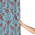 thumbnail image 3 of Shower Curtain, lobsters anchor starfish blue Washable Shower Curtain for Bathroom, Waterproof Bathroom Shower Curtain Set with Hooks Long Shower Curtain 72x72in Home Decor, 3 of 7