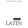 thumbnail image 1 of Pre-Owned Henle Latin First Year Answer Key (Paperback) 0829412050 9780829412055, 1 of 1