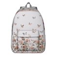 thumbnail image 1 of Floral Butterfly Pattern Canvas Bookbag – Large Capacity Travel Backpack with Durable Oxford Material and Anti-theft Features for Female Professionals, Students, and Outdoor Enthusiasts, 1 of 4