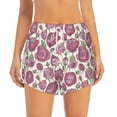 thumbnail image 2 of Fotbe Rose Flowers Womens High Waist Running Shorts Athletic Workout Quick Dry Shorts for Women with Pockets Gym Yoga Summer Shorts-Large, 2 of 9