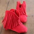 Baby Girls Cowboy Tassel Boots Soft Sole NonSlip Boots Booties Toddler Infant Winter Warm Shoes