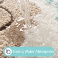 thumbnail image 4 of Beach Bathroom Rugs Coastal Seashell Bath Mat Funny Extra Soft Tufted Quick Dry Bath Mats for Bathroom Ocean Wave Starfish Decor Carpet Shower Non Slip Bath Rug, 4 of 7