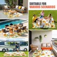 thumbnail image 4 of Orange Sunflower Outdoor Rug for Patio/Deck/Porch, Non-Slip Large Area Rug 3 x 5 Ft, Retro Country Bee Watercolor White Indoor Outdoor Rugs Washable Area Rugs, Reversible Camping Rug Carpet Runner, 4 of 8