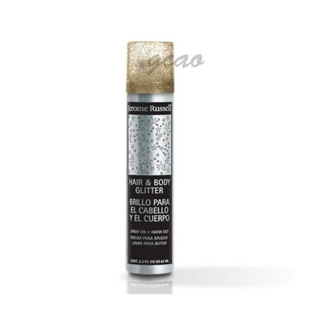Jerome Russell Hair And Body Glitter Spray, Gold, 2.2 Oz