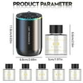 thumbnail image 3 of CHOK Diffuseur d'Arômes Étoilés pour Voiture, Pulvérisation de Brume Auto Alimentée par Usb avec Projection de Constellation à DEL, 2 Parfums pour Usage Véhicule et Maison (Noir) 50 ml Liquidation, 3 of 9