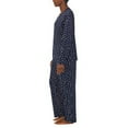 thumbnail image 2 of Nautica Women's 2 Piece Fleece Pajama Sleepwear Set Color: Navy/White/Pink, Size: XXL, 2 of 4