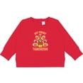thumbnail image 2 of Inktastic My First Thanksgiving with Football Turkey Baby Sweatshirt, 2 of 4