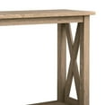 thumbnail image 2 of 42 Inch Sofa Table, Crossbuck Side Accents, 1 Open Shelf, Rustic Brown- Saltoro Sherpi, 2 of 5