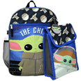 thumbnail image 2 of Mandalorian 16" Backpack 5pc Set with Lunch Kit, Bottle, Keychain & Carabiner, 2 of 4